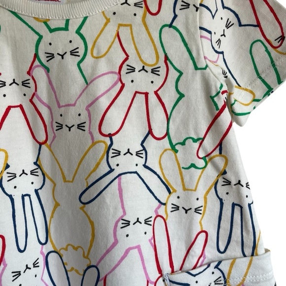 Hanna Andersson Playground Bunny Dress with Pockets Very soft cotton NWOT - Picture 10 of 14